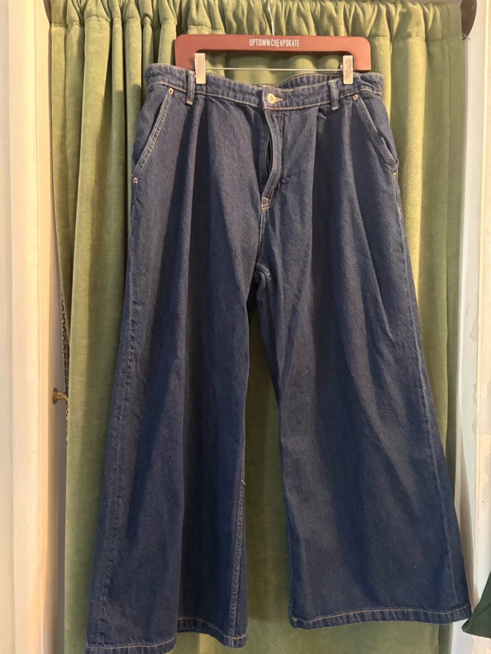 Zara Dark Blue Wide-Leg Women’s Jeans